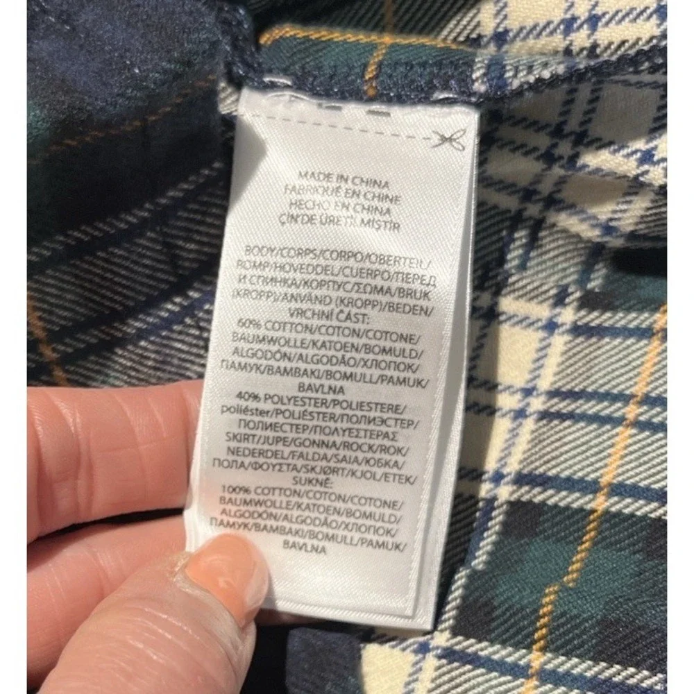 Polo Ralph Lauren Baby Girls Plaid Uniform Skirt Shirt Size 3M Preppy Pleated
